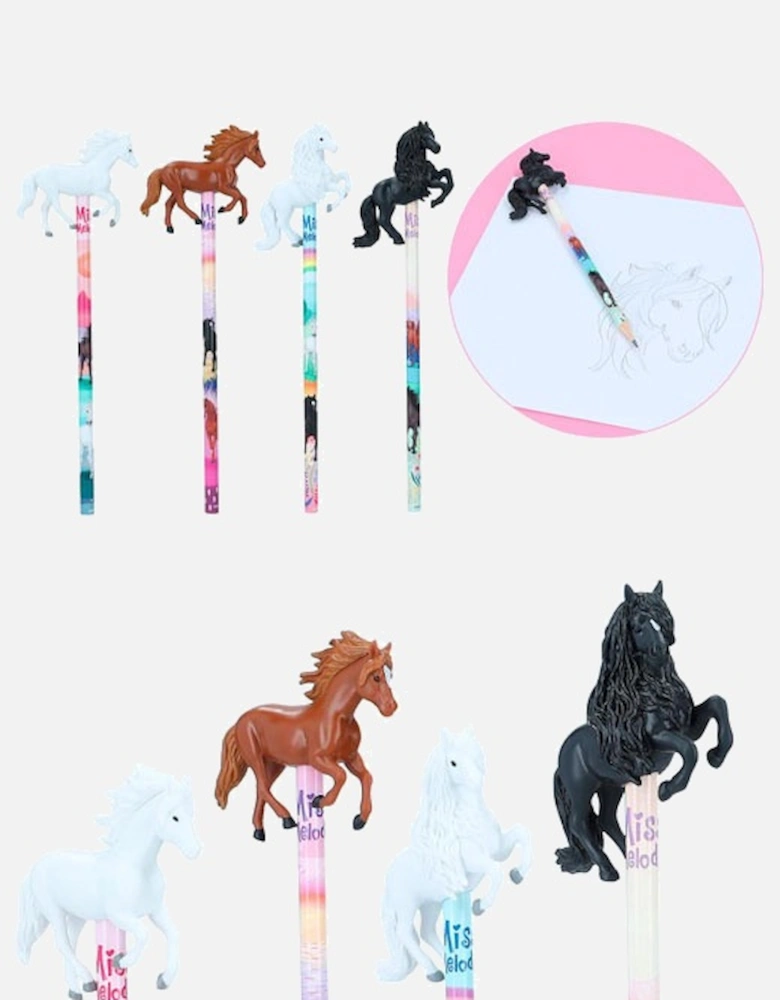 Pencil With 3D Horse Figurine