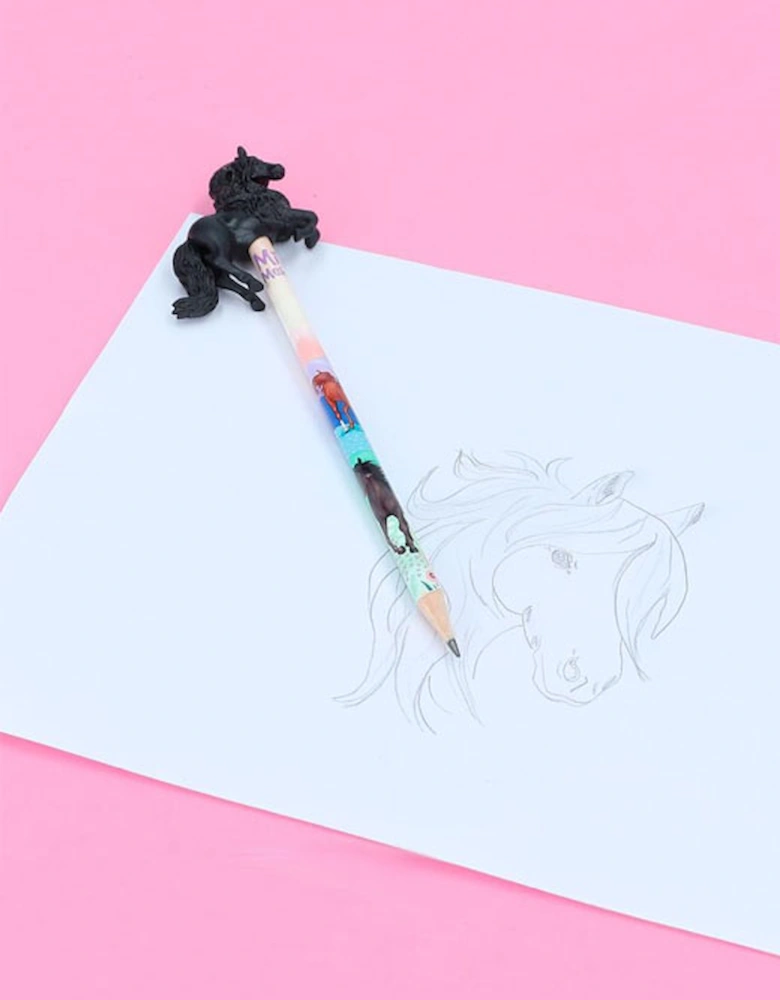 Pencil With 3D Horse Figurine