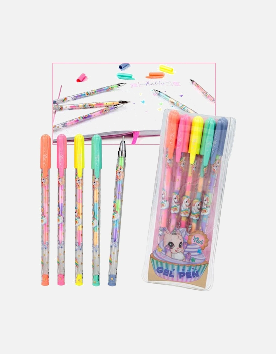 Yivi Gel Pen Set 5 Rainbow Colours, 7 of 6