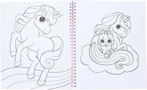 Yivi Colouring Book With Unicorn & Sequins