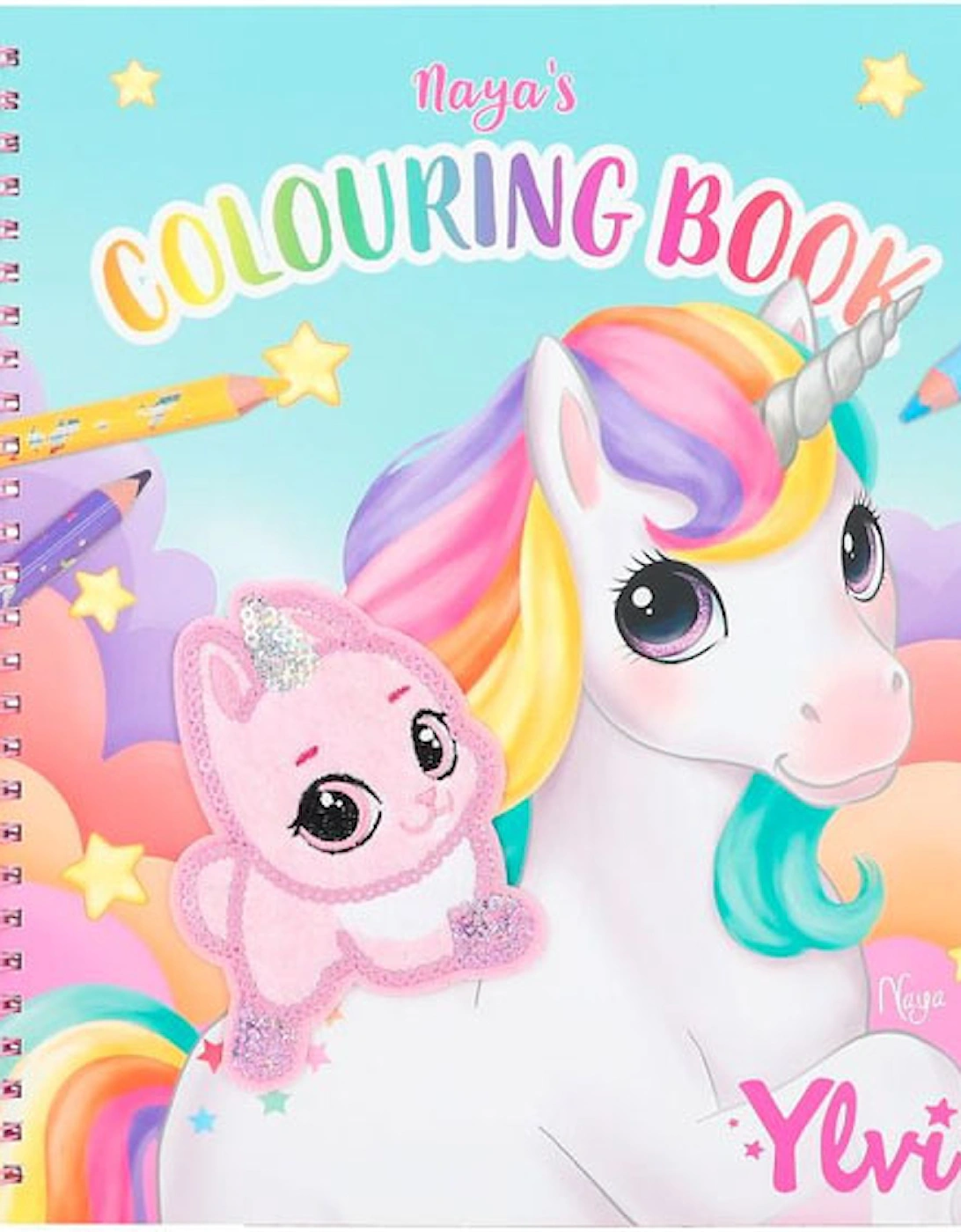 Yivi Colouring Book With Unicorn & Sequins