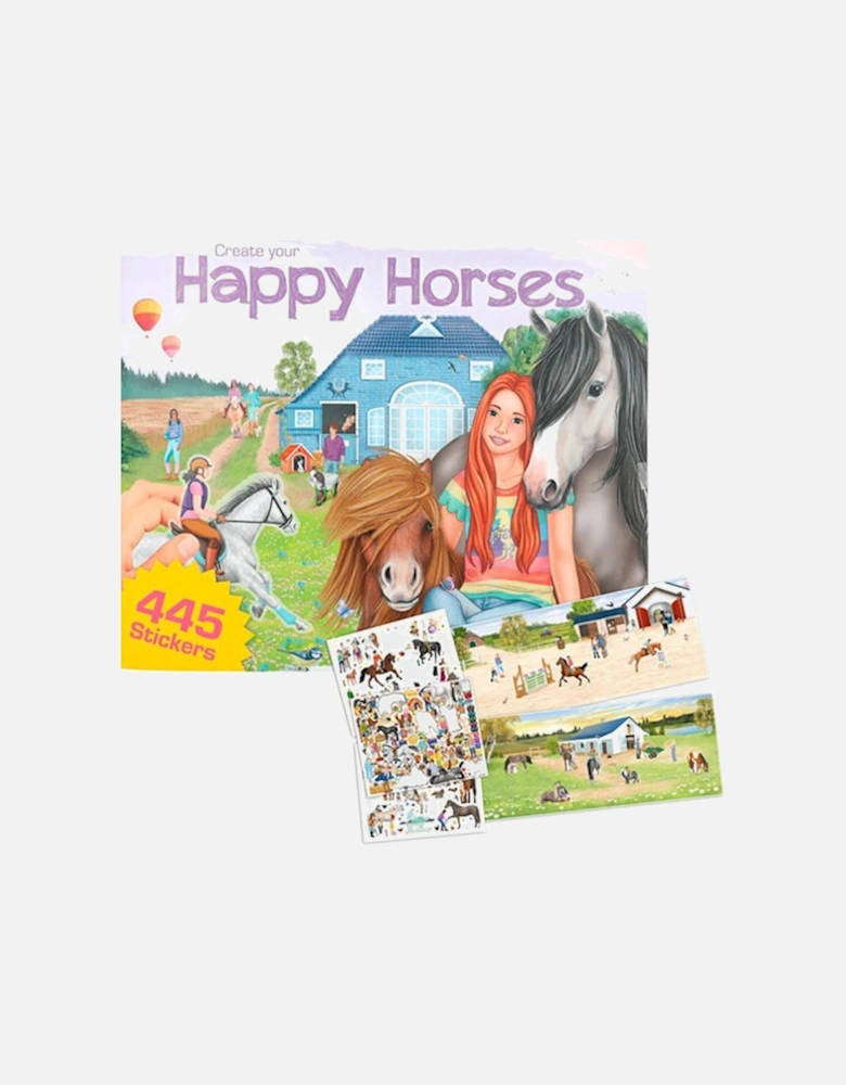 Create Your Happy Horses Colouring Book