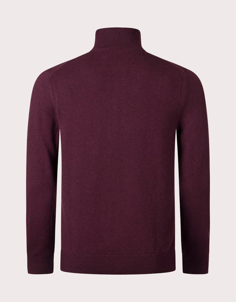 Merino Wool Quarter Zip Jumper