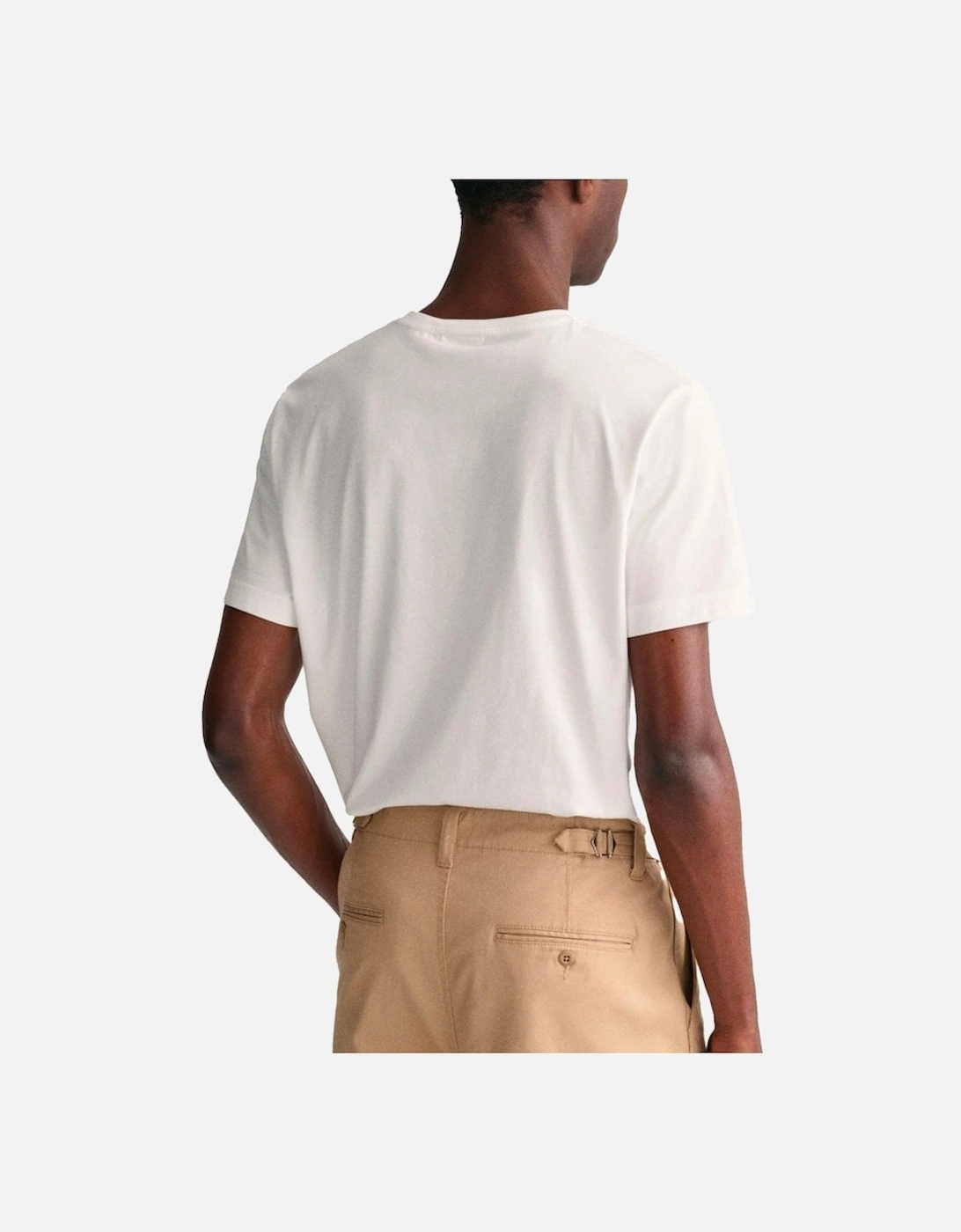 Regular Shield Short Sleeve T Shirt White