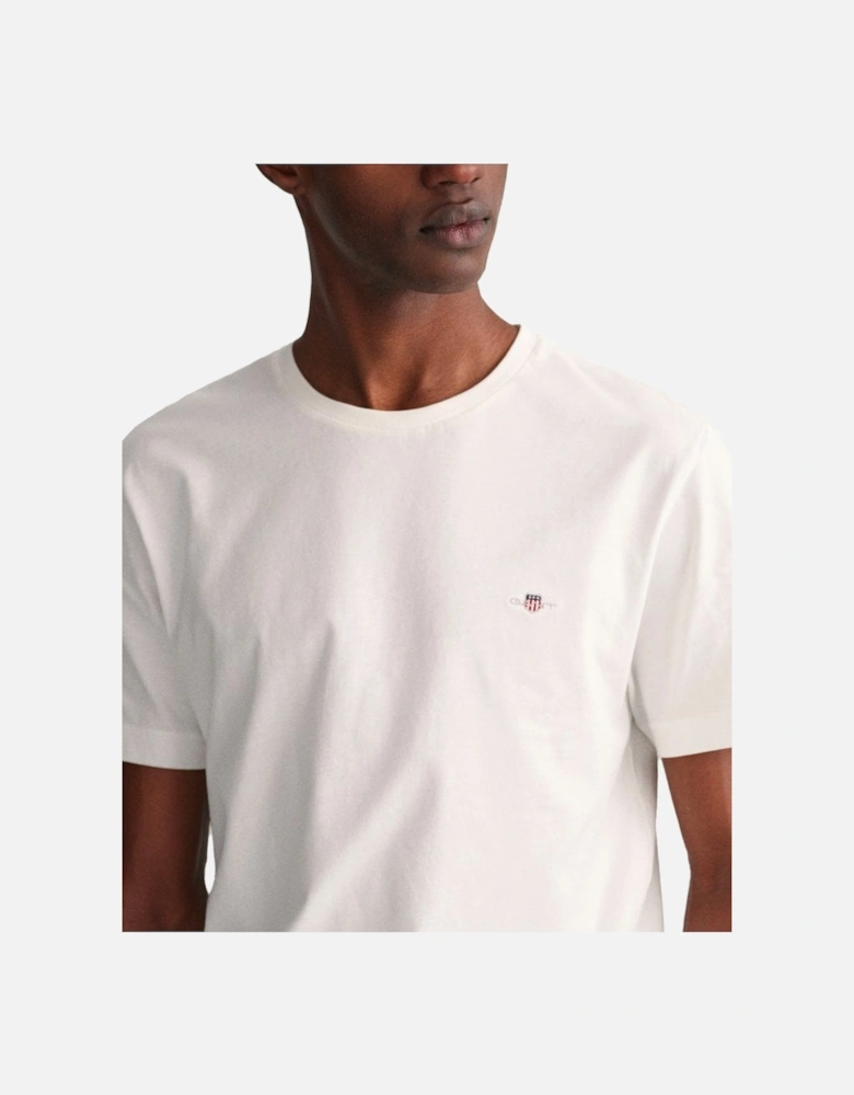 Regular Shield Short Sleeve T Shirt White