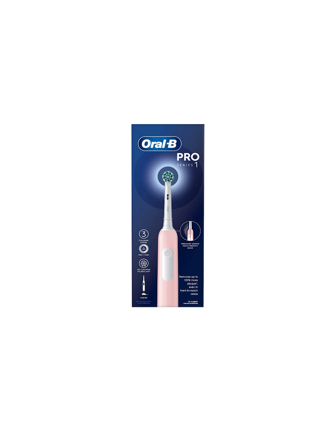Pro Series 1 Cross Action Pink Electric Rechargeable Toothbrush, 2 of 1