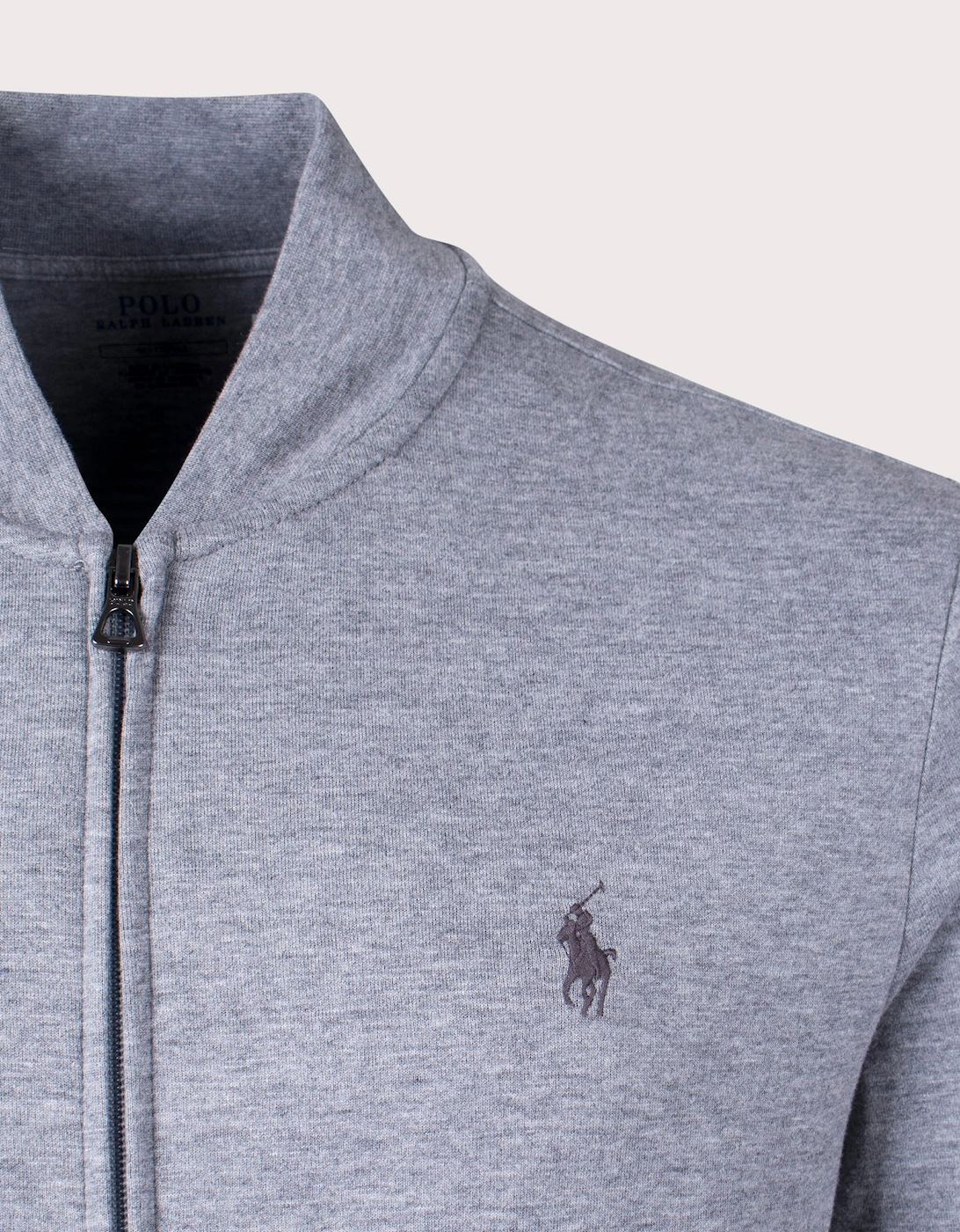 Luxury Jersey Zip Through Baseball Sweatshirt