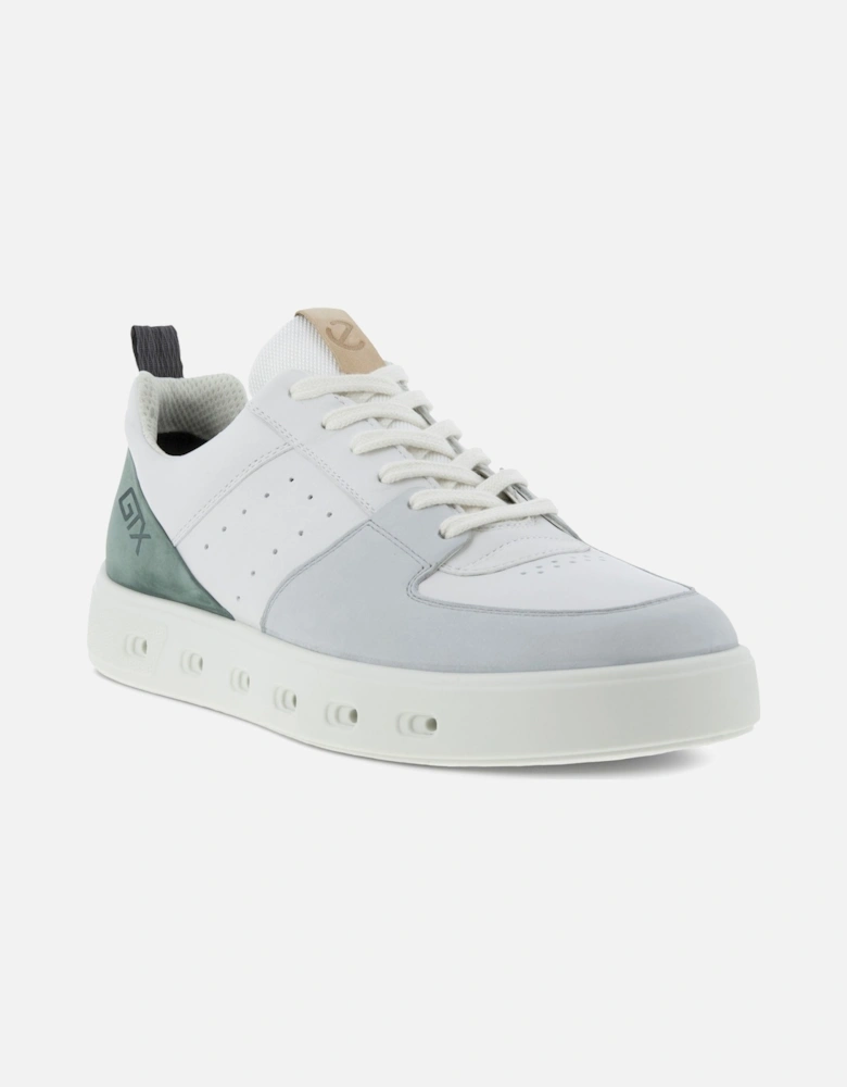 Mens Street 720 Leather GORE-TEX Trainers - Concrete/Green
