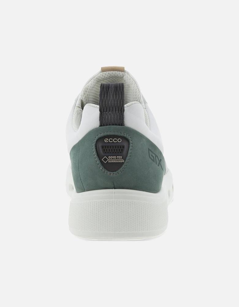 Mens Street 720 Leather GORE-TEX Trainers - Concrete/Green