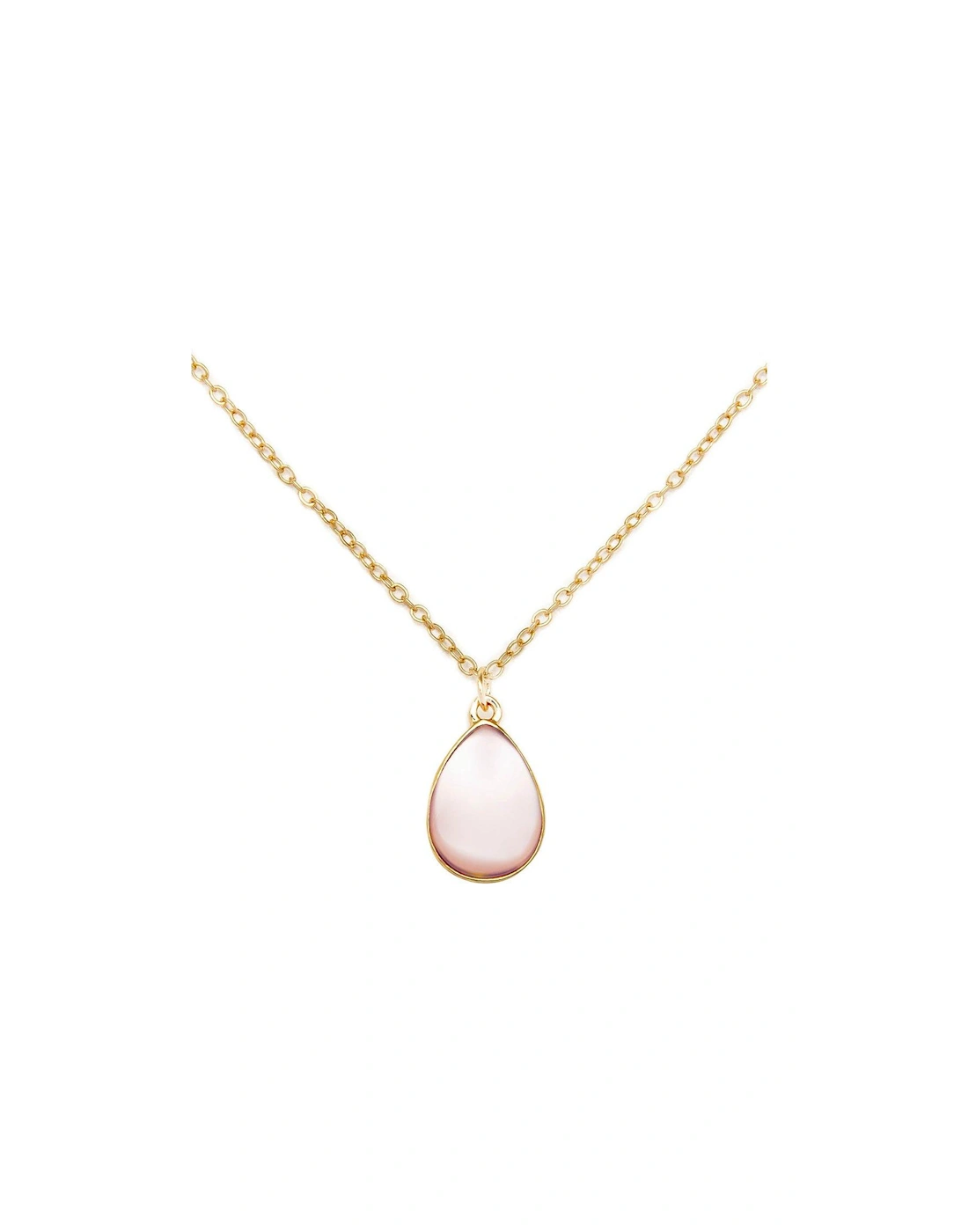 Gold Plated Rose Quartz Charm Necklace, 2 of 1