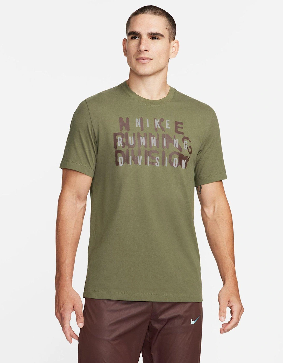 Men's Run Division T-Shirt - Khaki, 7 of 6