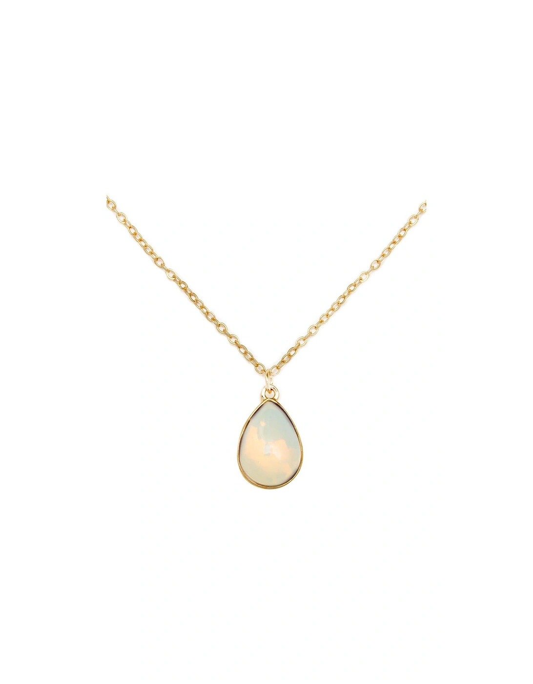 Gold Plated Quartz Charm Necklace, 2 of 1