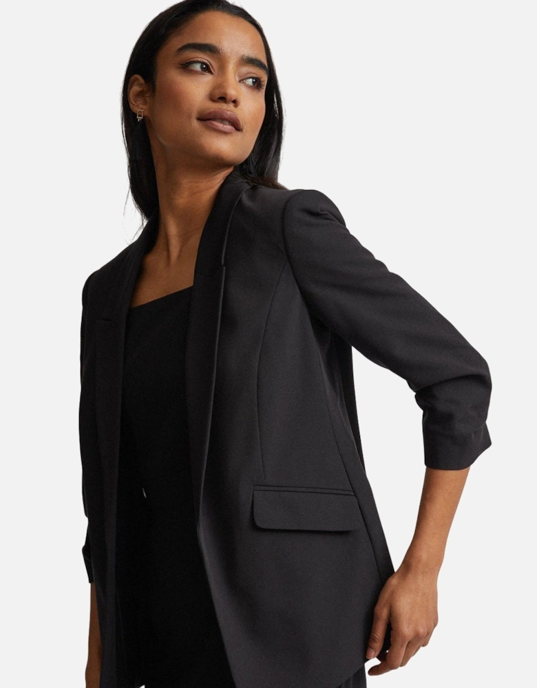 Womens/Ladies Petite Ruched Blazer