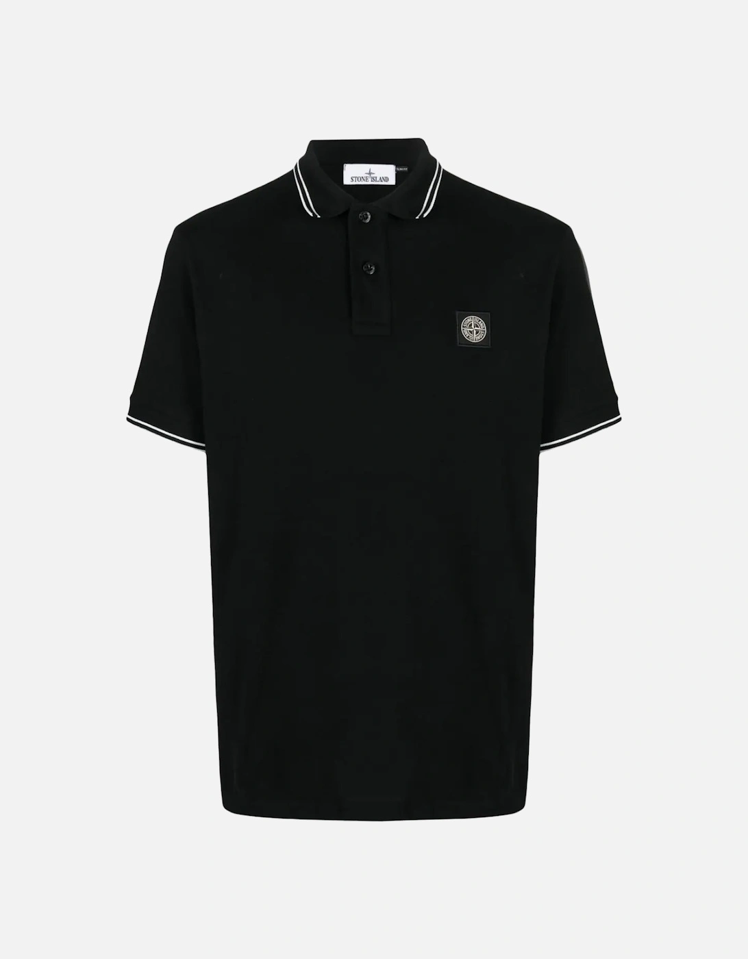 Compass Patch Logo Polo in Black, 6 of 5