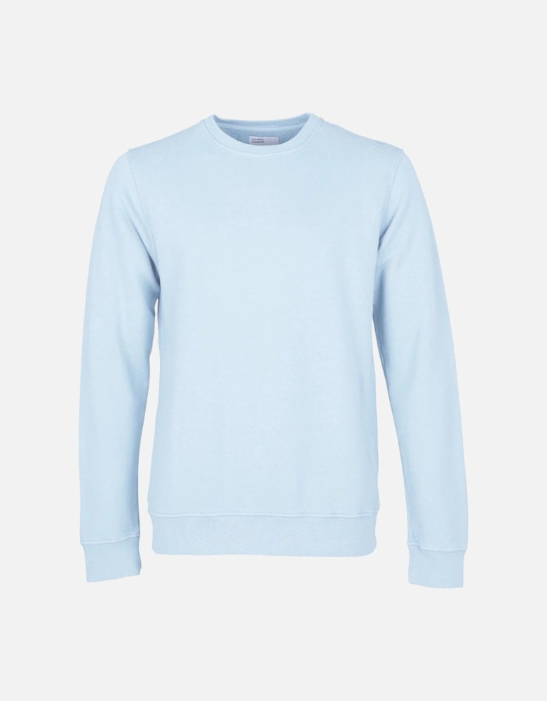 Classic Organic Crew Sweatshirt - Polar Blue