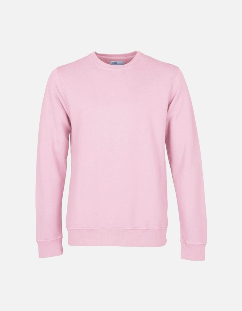 Classic Organic Crew Sweatshirt - Flamingo Pink