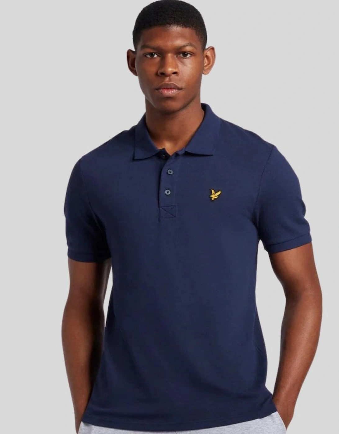 Lyle & Scott Plain Polo Shirt - Navy
