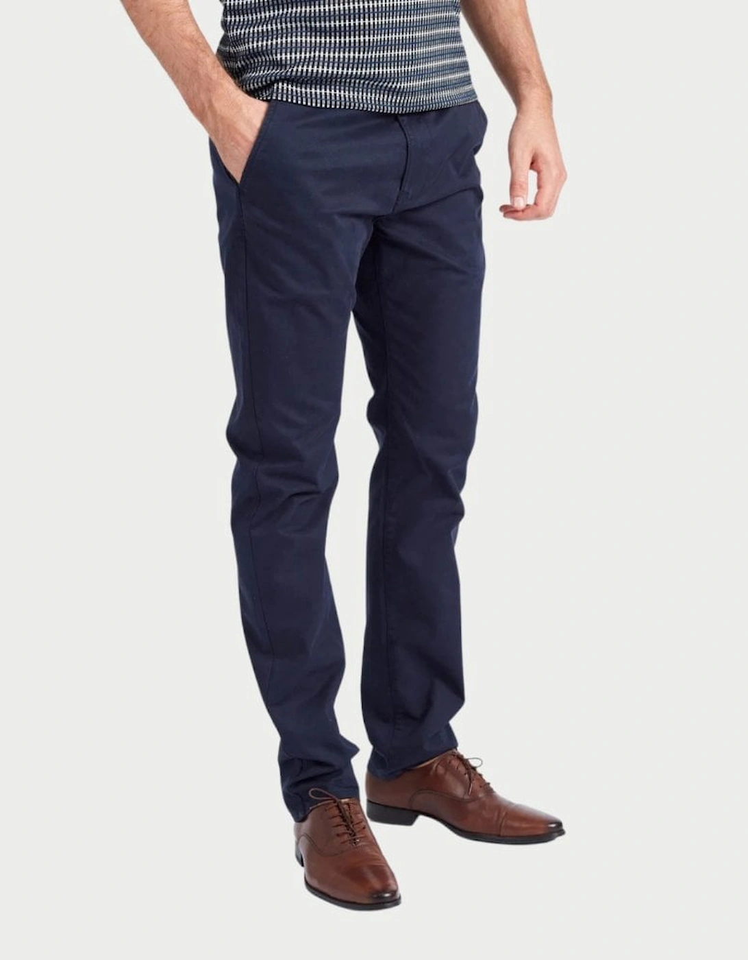 Bromley casual 4 pocket tapered chino - Navy, 5 of 4