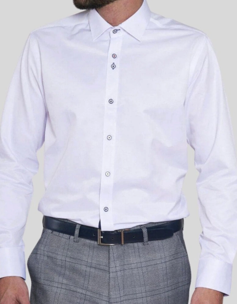 Alfie Long Sleeve Shirt - White