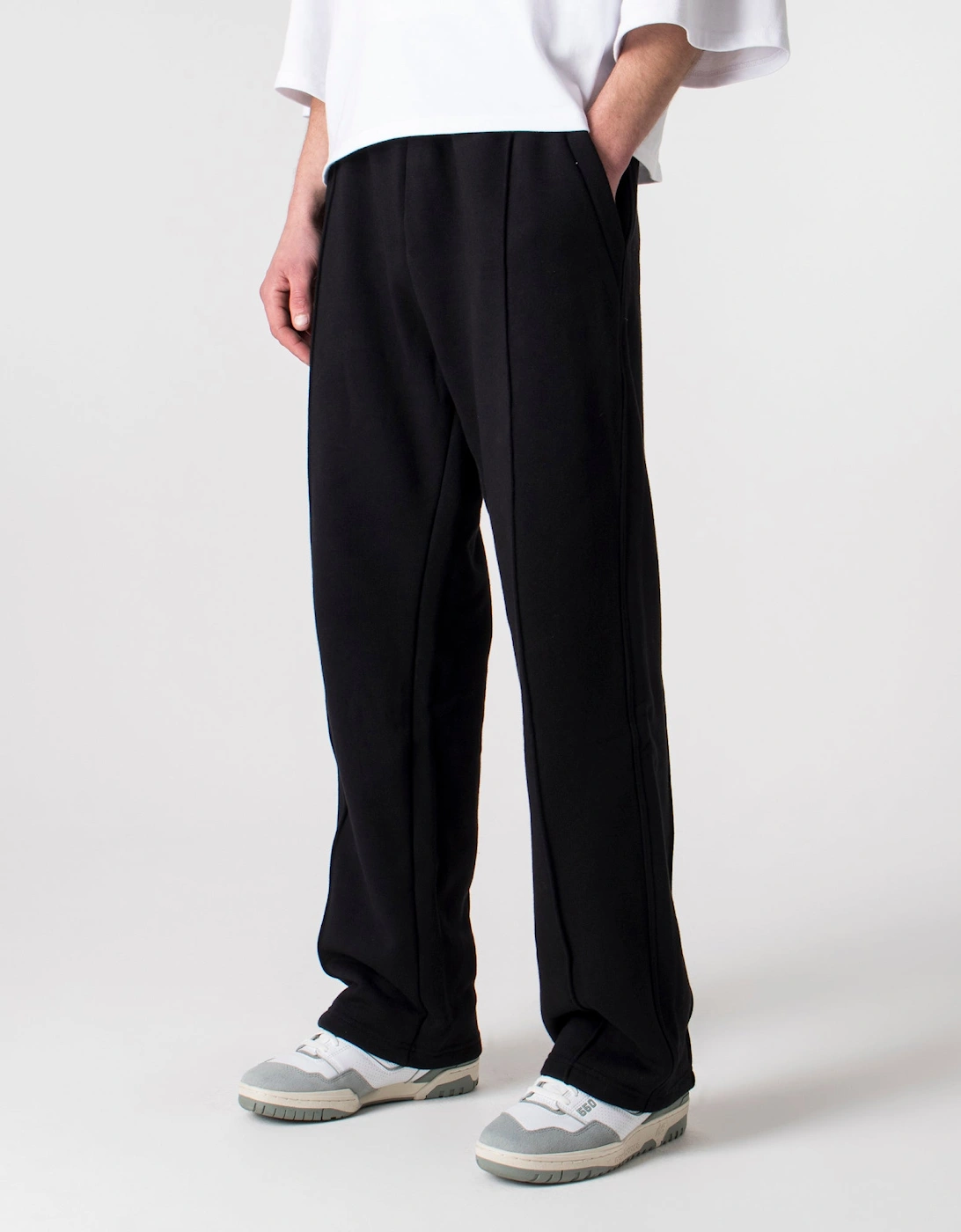 Relaxed Fit Essential Pleated Sweatpants