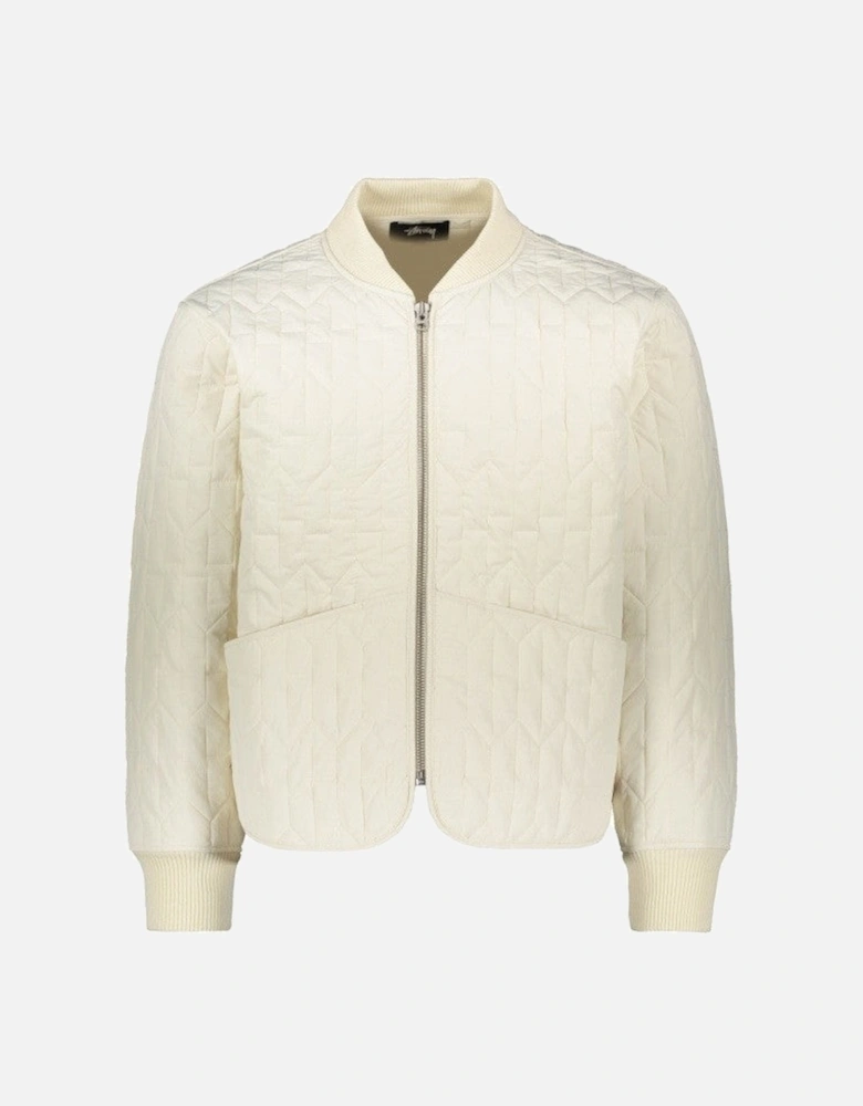 Quilted Liner Jacket - Cream