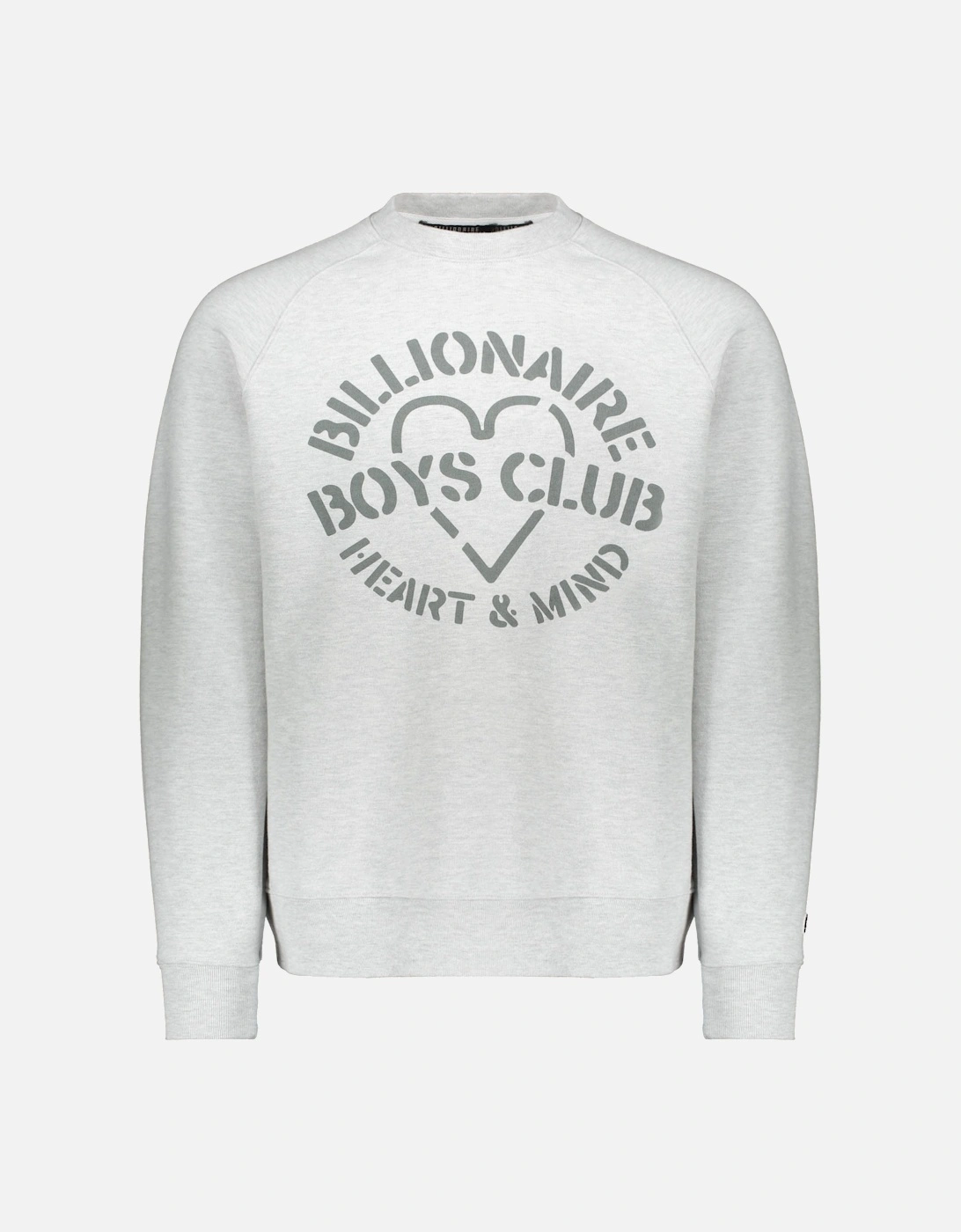 Billionaires Boys Club Heart & Mind Stencil Crewneck - Ash, 4 of 3