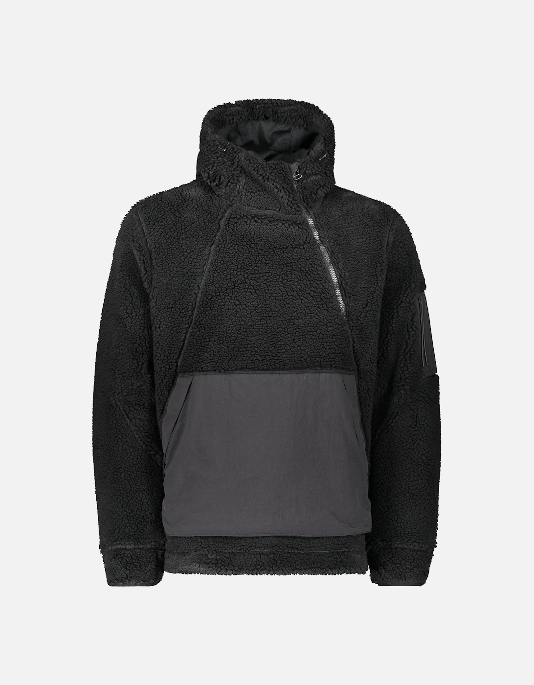 Asym Hooded Italian Pullover - Black, 4 of 3