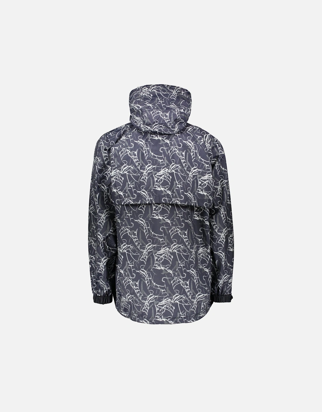 Reflective Printed Rain Jacket - Charcoal