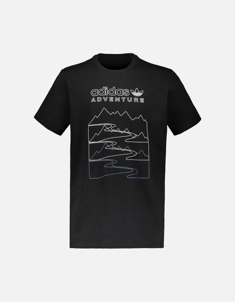 Adventure Mountain Tee - Black