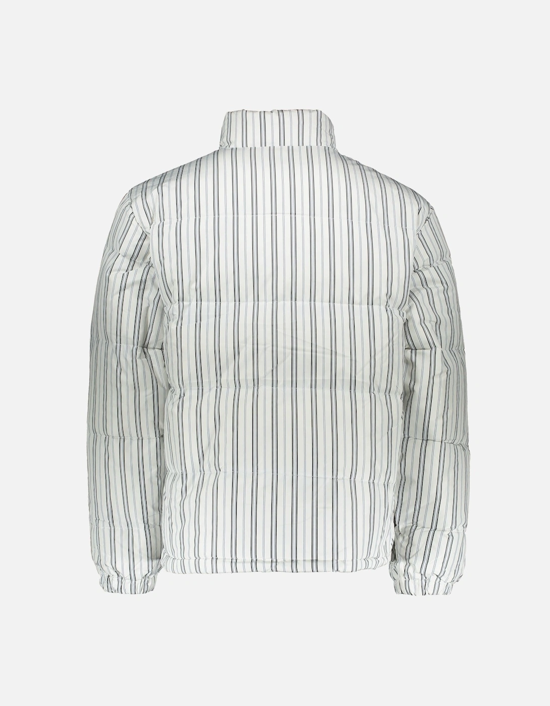 Stripe Down Puffer Jacket - Bone