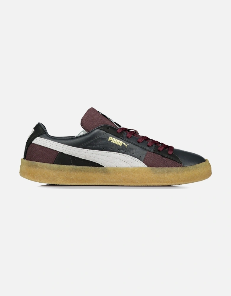 Suede Crepe Patch Trainers - Ebony