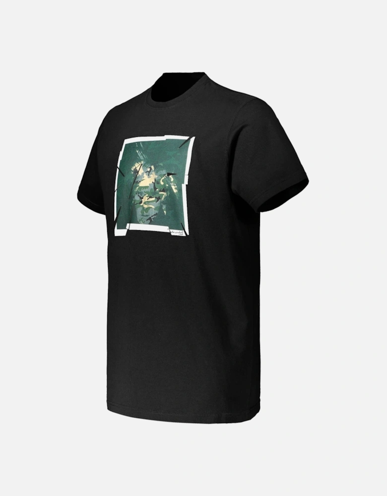 Warhol Camo Print T-Shirt - Black