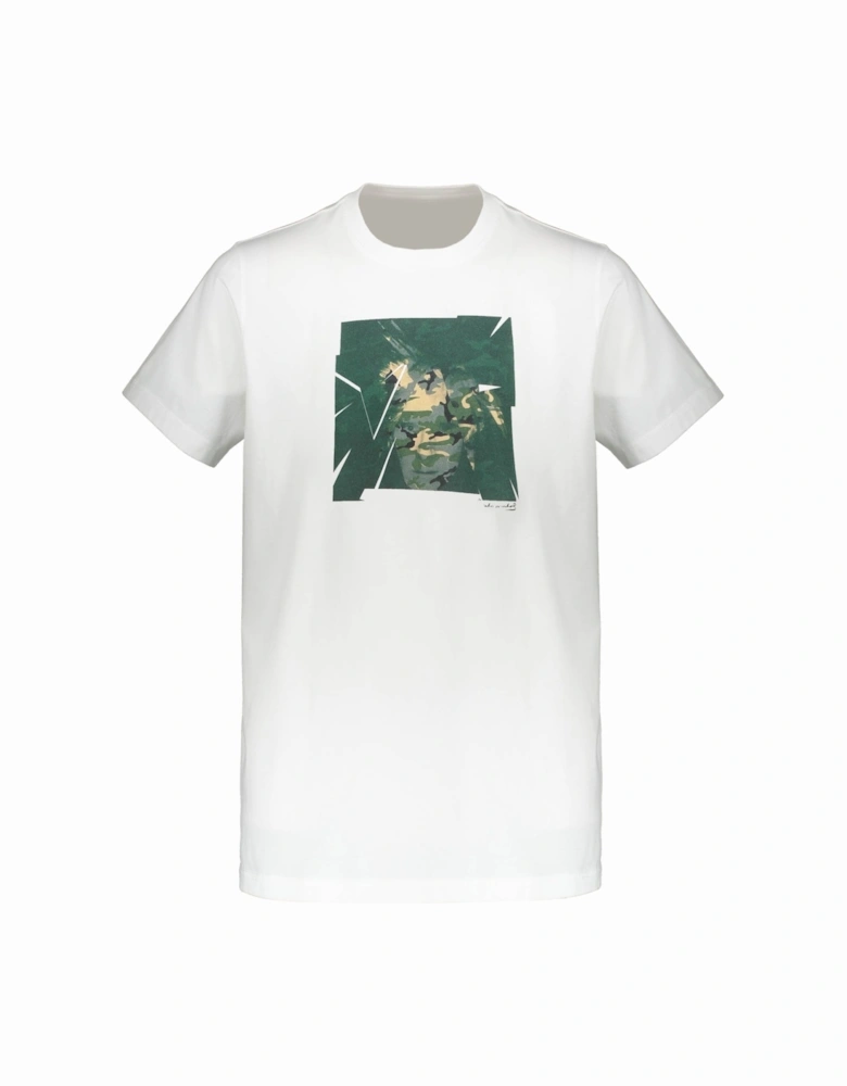 Warhol Camo Print T-Shirt - White