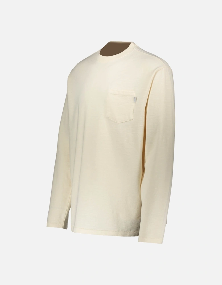 LS Mock Neck T-Shirt - Natural