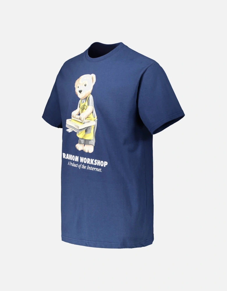 Random Workshop Bear T-Shirt - Navy