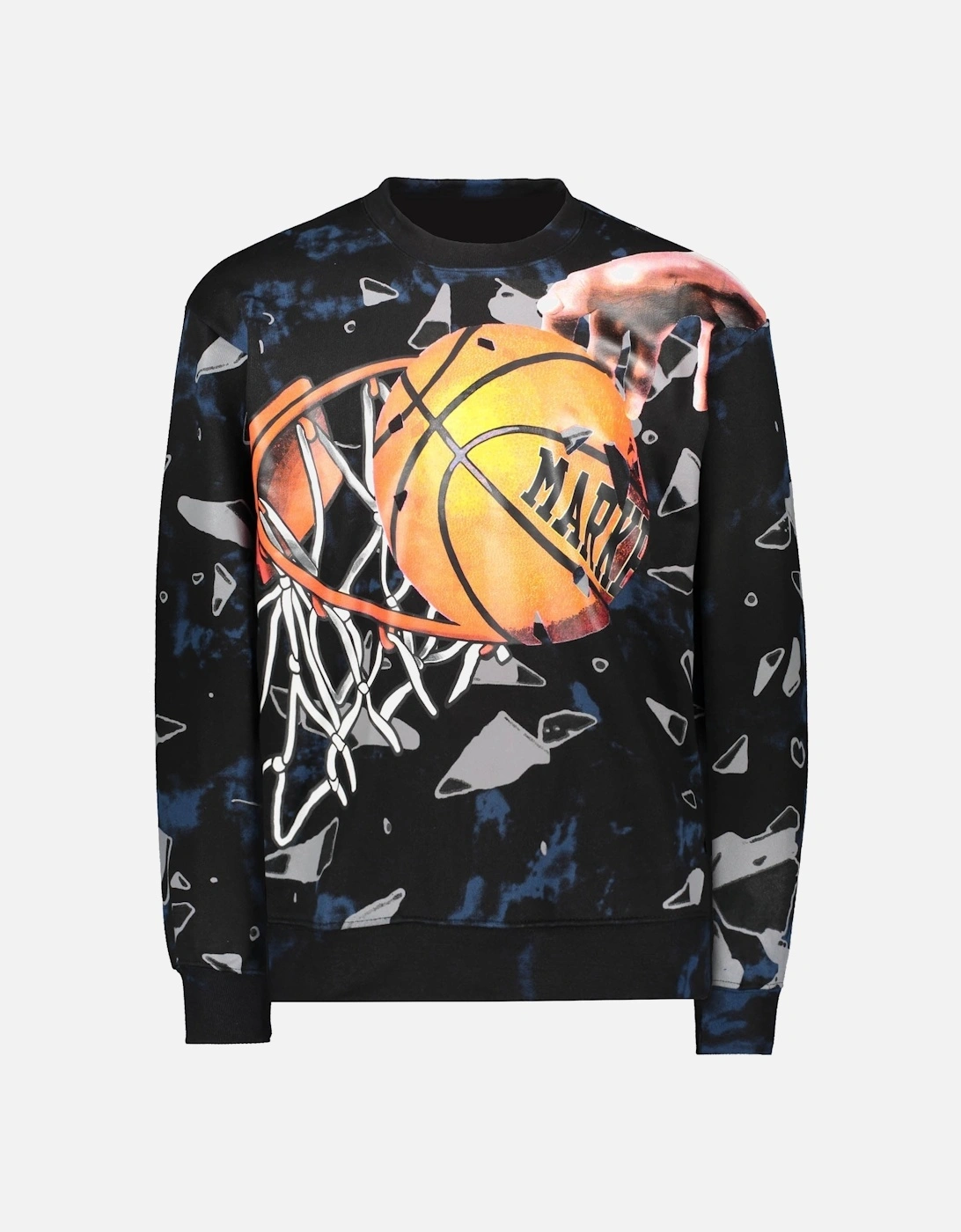 Shattered Backboard Crew Neck - Black/Blue, 4 of 3