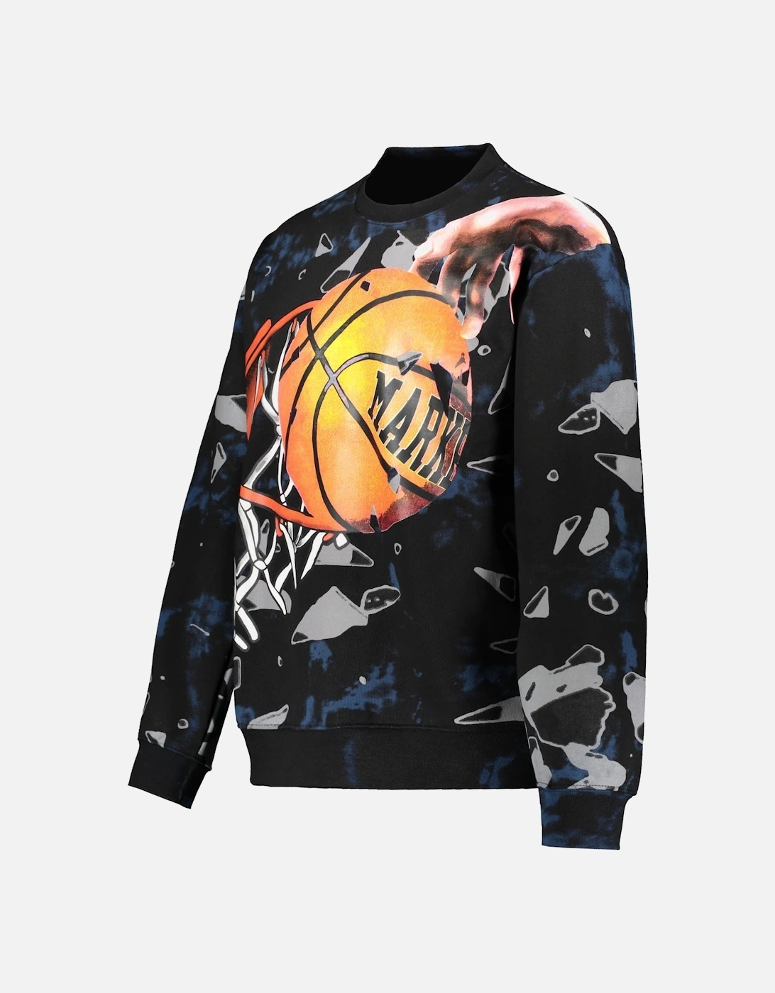 Shattered Backboard Crew Neck - Black/Blue