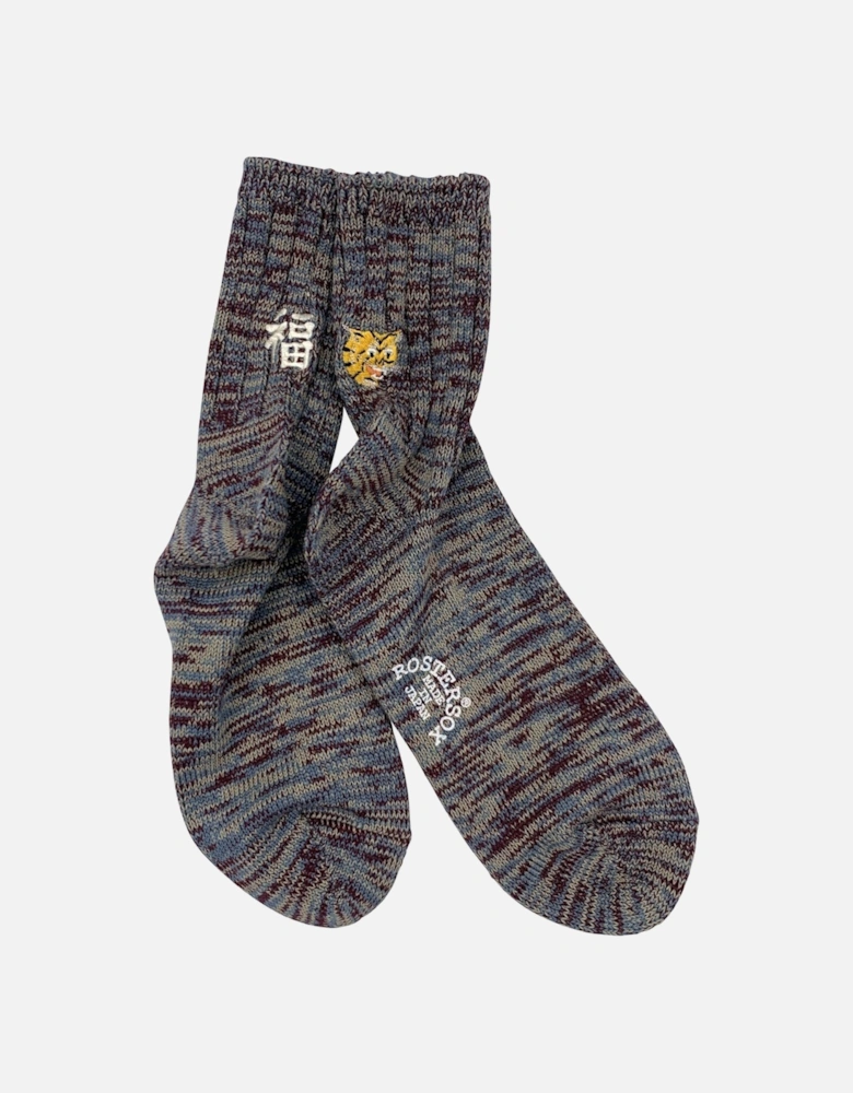 Rostersox's Tiger Socks - Bordeaux