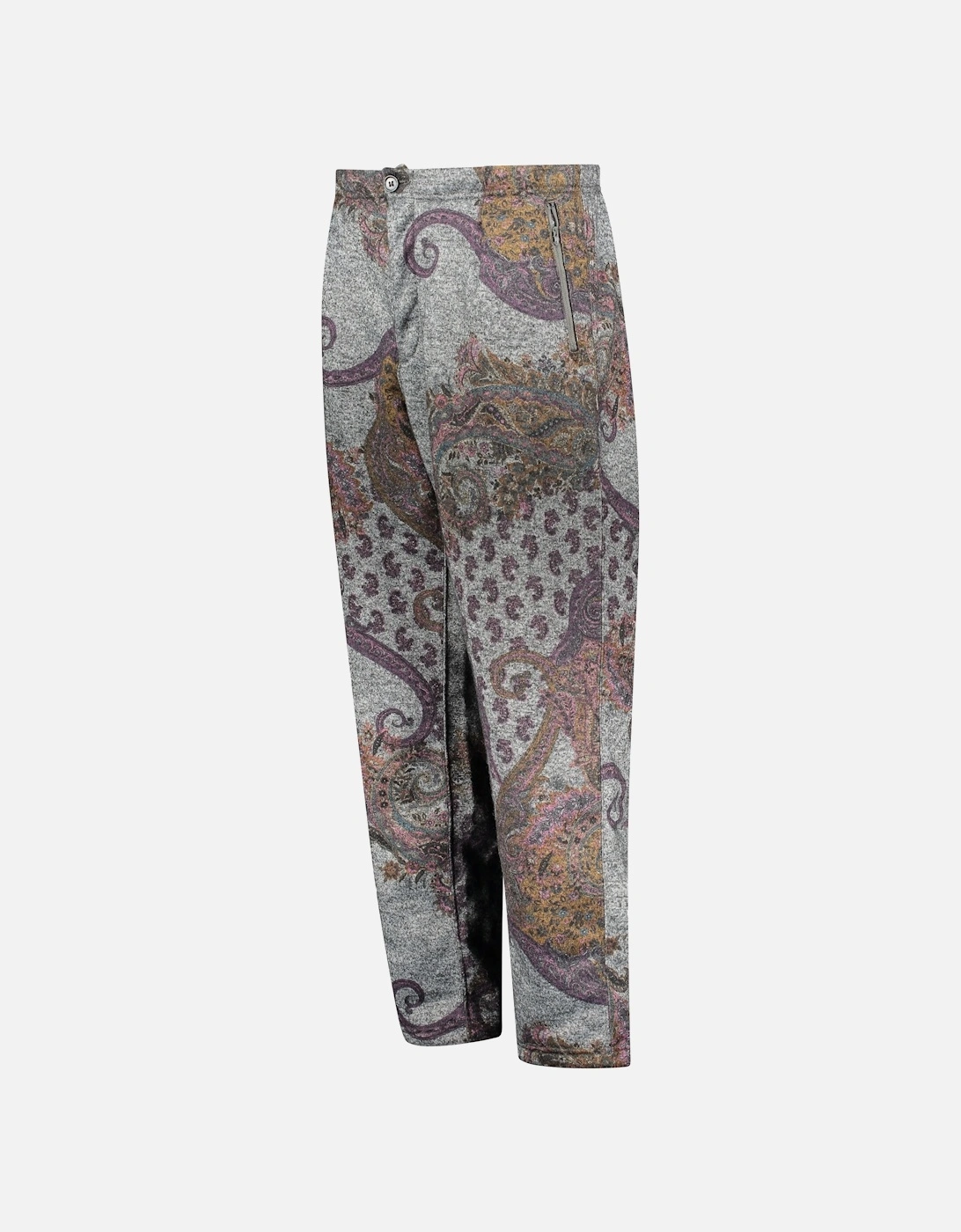 Grey Paisley Jog Pants - Grey