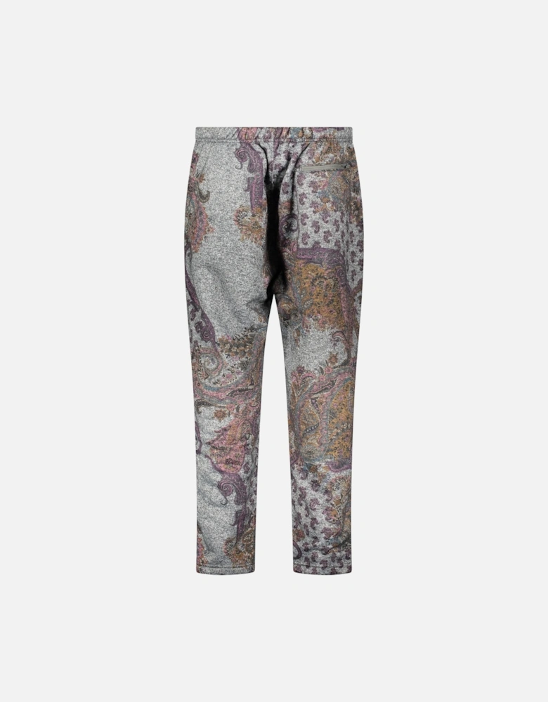 Grey Paisley Jog Pants - Grey