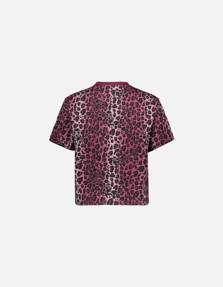 Women's T-shirt - Pink leopard Print