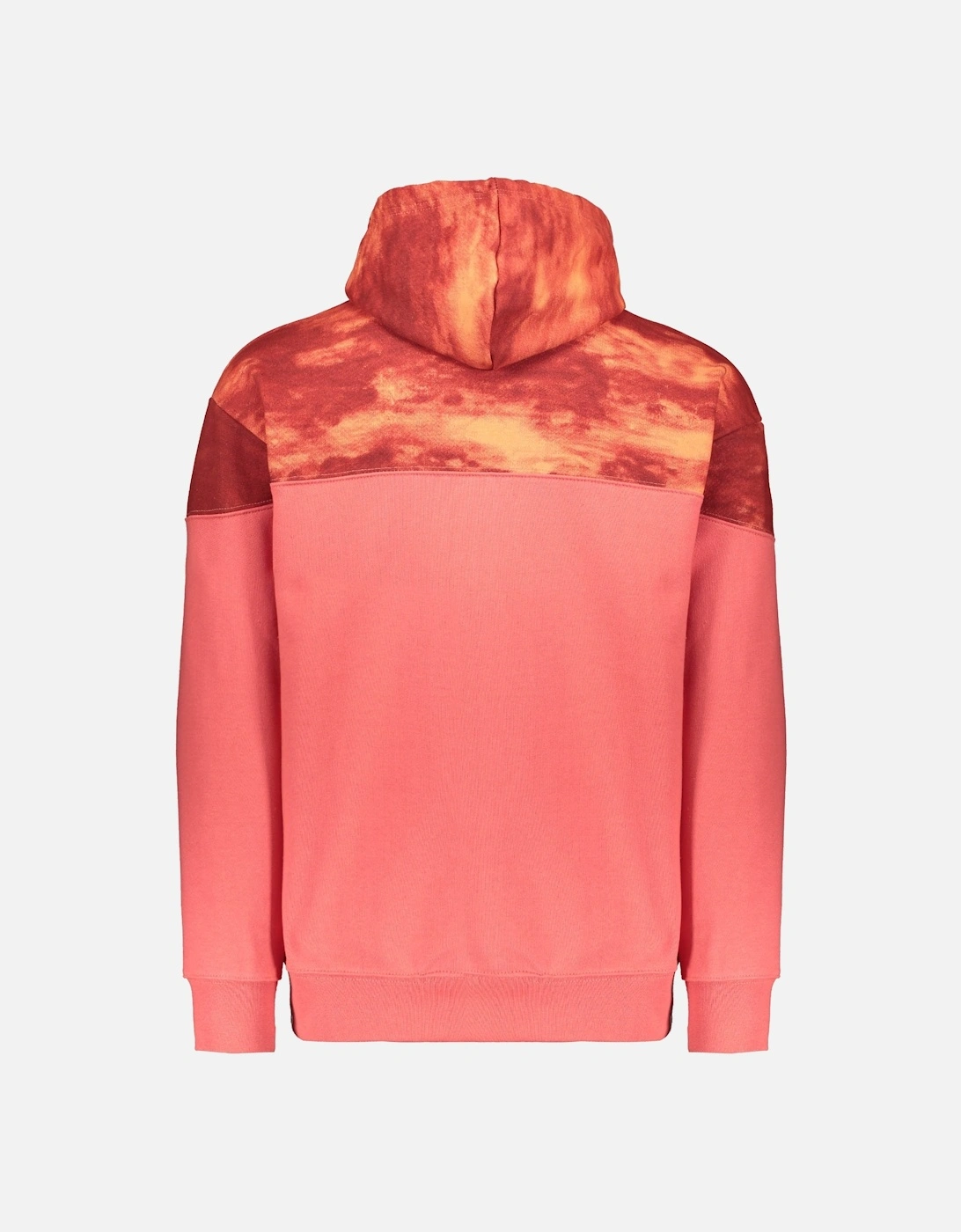 Split Tie Dye Hoody - Red