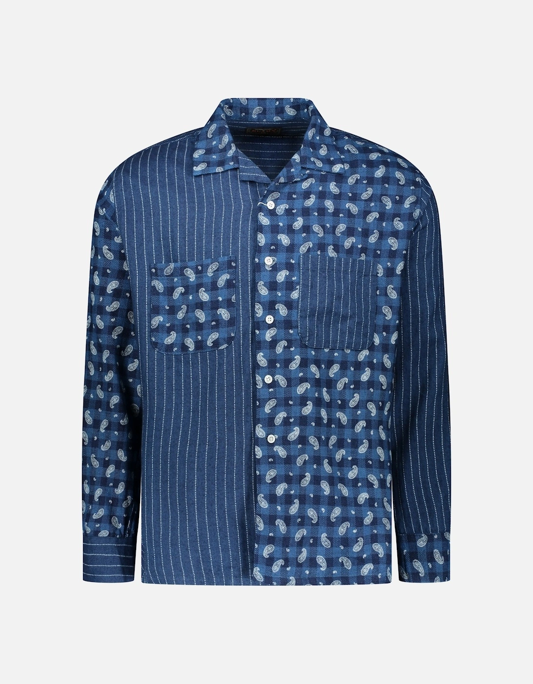 Panel Indigo Shirt - Navy, 4 of 3