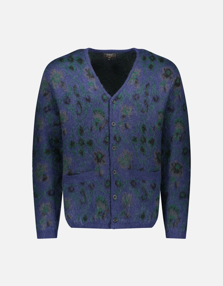 Nylon Mohair Wool Cardigan - Navy or Olive
