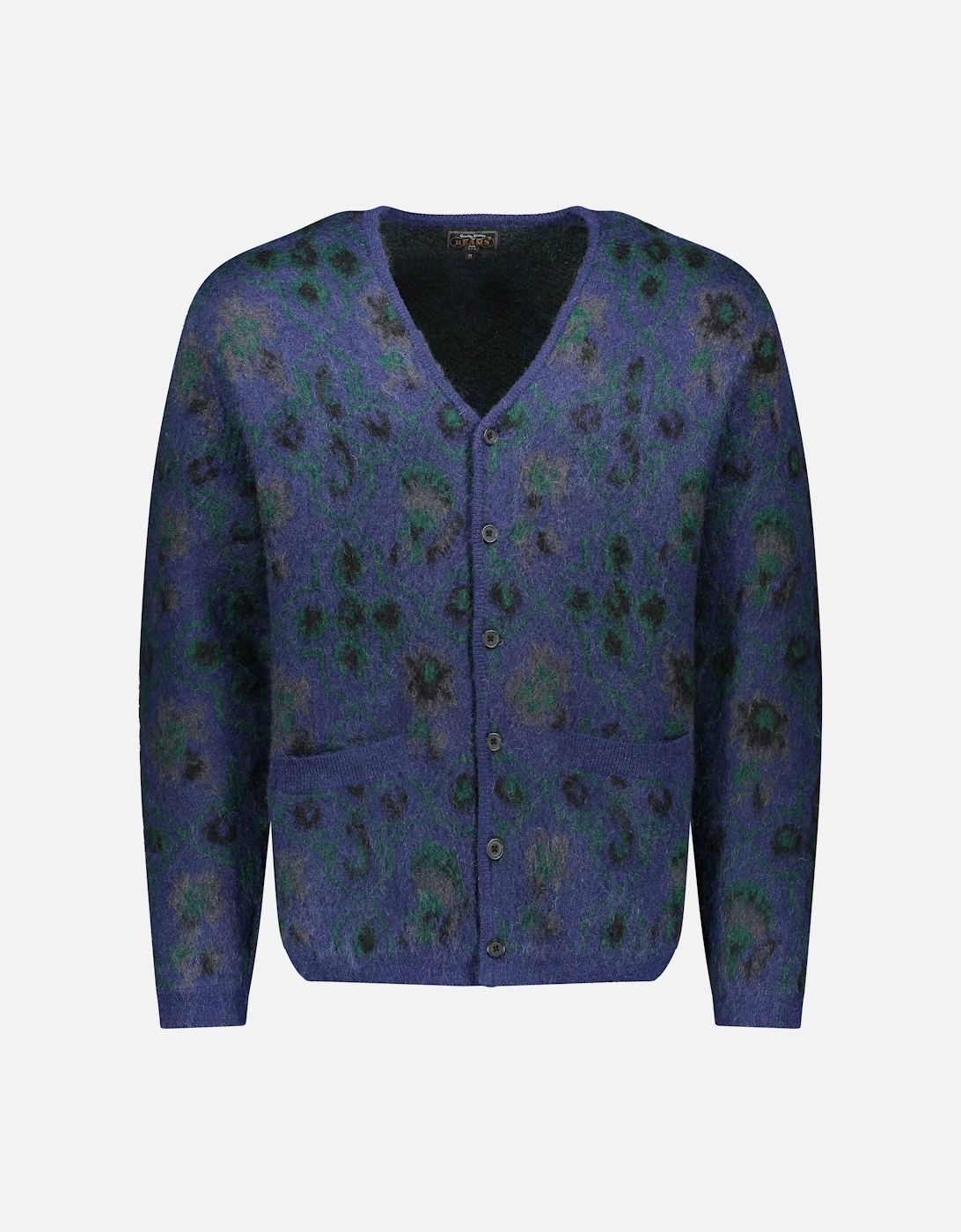 Nylon Mohair Wool Cardigan - Navy or Olive, 5 of 4