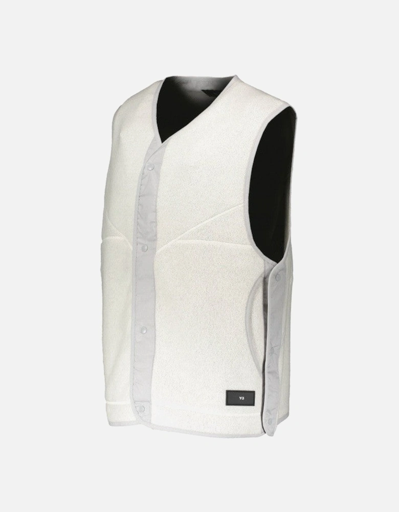 Y3 Fleece Vest - Cloud White