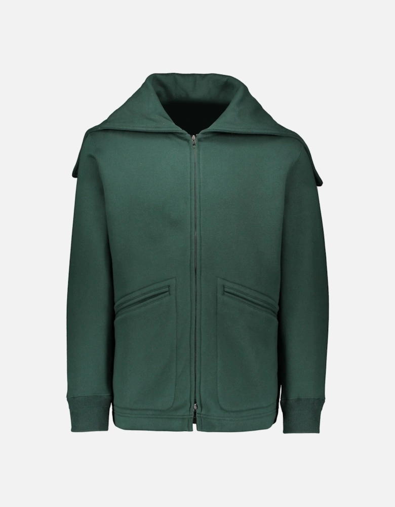 Split Hooded Sweatshirt - Green