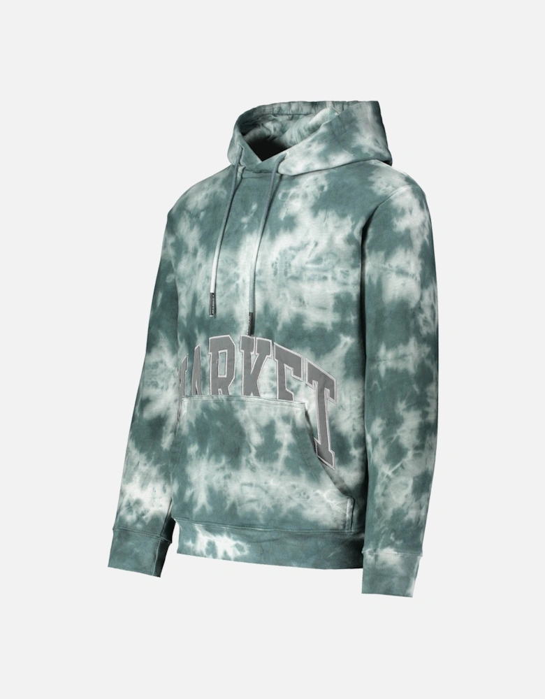 Tie Dye Pocket Arc Hoodie - Smoke