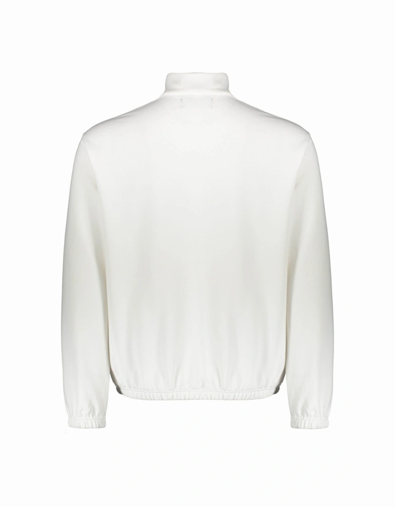 Half-Zip Funnel Neck Sweat - Snow White