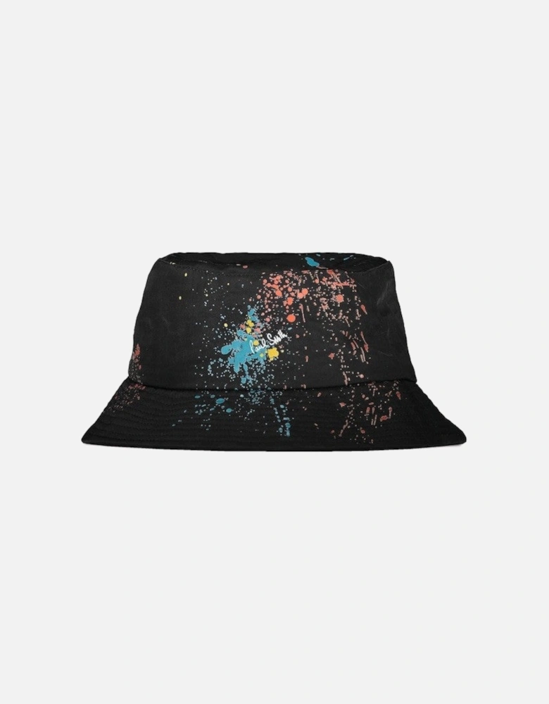 Bright Splat Bucket Hat - Black